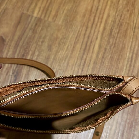 Minor History Leather Smile Crossbody Handbag Bag - Oiled Saddle - Picture 13 of 13